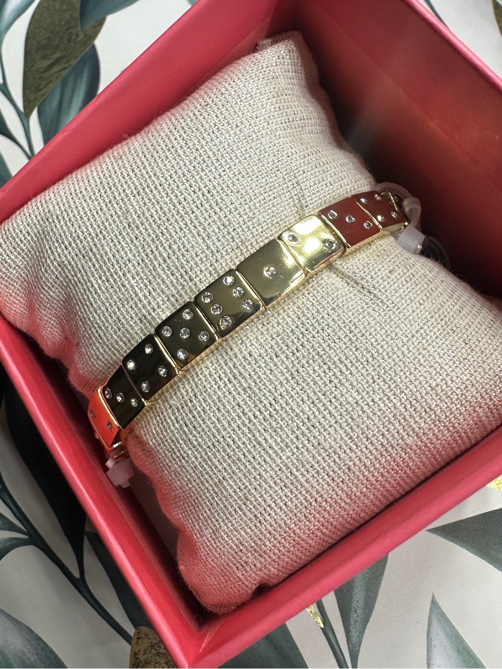 Viral Piper-K Gold Dice Bracelet